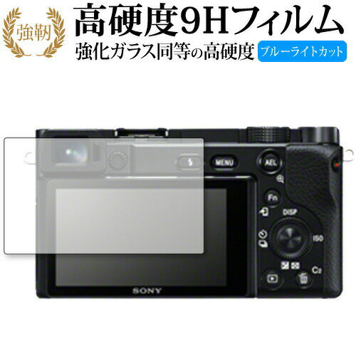 SONY α6100 専用 強化ガラス と 同等の 高硬度9H ブルーライトカット クリア光沢 改訂版 液晶保護フィルム 有償交換保証付き