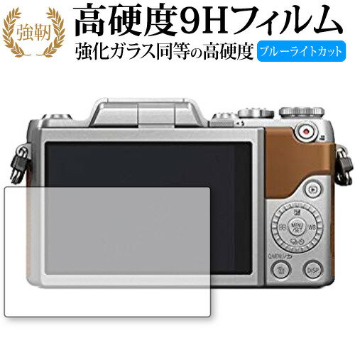 Panasonic LUMIX DC.GF10 専用 強化 ガラスフィルム と 同等の 高硬度9H ブルーライトカット 光沢タイプ 改訂版 液晶保護フィルム