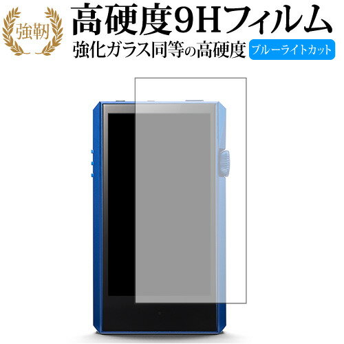 Astell&Kern A&ultima SP1000M 前面のみ/アイリバー 専用 強化 ガラスフィルム と 同等の 高硬度9H ブルーライトカット 光沢タイプ 改訂版 液晶保護フィルム 有償交換保証付き