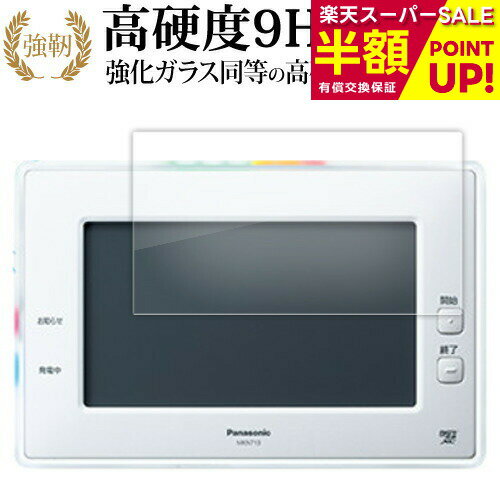 【スーパーSALE 半額 50%OFF】 Panasonic AiSEG2 液晶保護 フィルム 強化ガラス と 同等の 高硬度9H ブルーライトカット クリア光沢タイプ 改訂版 メール便送料無料 互換品 有償交換保証付き