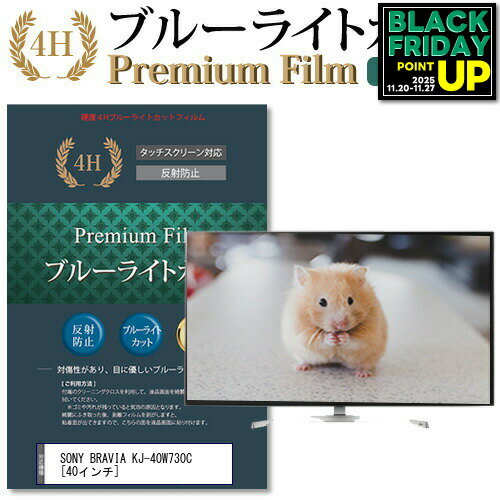 SONY BRAVIA KJ-40W730C [40インチ] 機種で使える ブルーライトカット 液晶TV 保護フィルム メール便送料無料 互換品