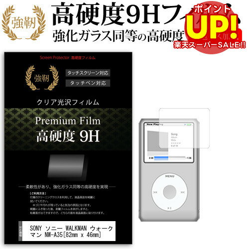 【スーパーSALE ポイントUP】 SONY ソニー WALKMAN ウォークマン NW-A35 [82mm x 46mm] 強化 ガラスフ..