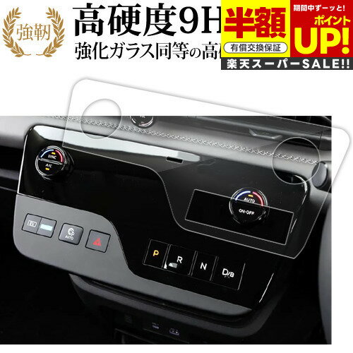 【スーパーSALE 半額 50%OFF】 新型 日産 セレナ C28 型 2023 専用 エアコンパネル 液晶保護 フィルム 強化ガラス と 同等の 高硬度9H...