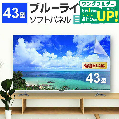 楽天市場】ブルーライト カット フィルム 43インチの通販