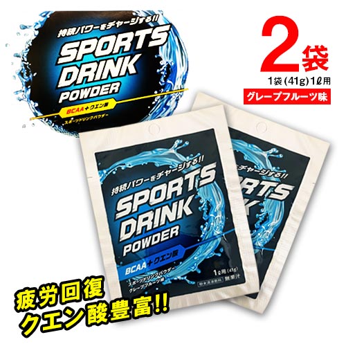 リブ・ラボラトリーズ　スポーツドリンクパウダー　粉末　1L用　2袋(1袋41g)　スポーツ　水分補給　ポイント消化　送料無料　お試し　バラ売り