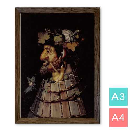 A3/A4ポスター　【アルチンボルド】　秋（1572）　フォトマット紙　インテリア　アートポスター　 ...
