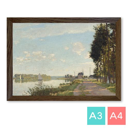 A3/A4ポスター 【クロード・モネ】 アルジャントゥイユの散歩道 Argenteuil 1872 光沢紙 インテリア アートポスター 絵画 ポイント消化 送料無料