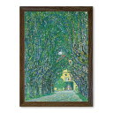 A3・A4ポスター 【クリムト】 カンマー城庭園の並木道 光沢紙 インテリア アートポスター 絵画 ポイント消化 送料無料