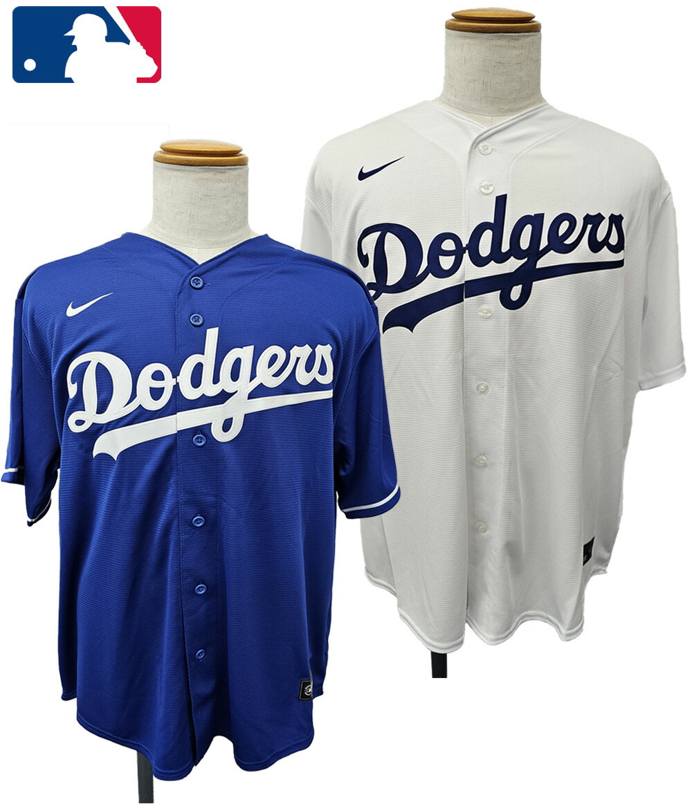 MLB ドジャース レプリカユニフォーム＜ホワイト ブルー｜S M L XL XXL＞NIKEオフィシャル 背番号なし ブランクユニフォーム メンズ ナイキ ロサンゼルス・ドジャース LA Los Angeles Dodgers 公式 野球 海外正規店並行輸入商品 2