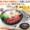 イワタニ ビストロの達人II 焼肉プレート付き（Iwatani CB-GP-W カセットガスグリルパン ビストロの達人2）