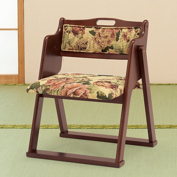 折りたたみ木製チェア