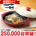 電子レンジ専用調理器具「レンジクック平型」包丁鋏(はさみ)セット