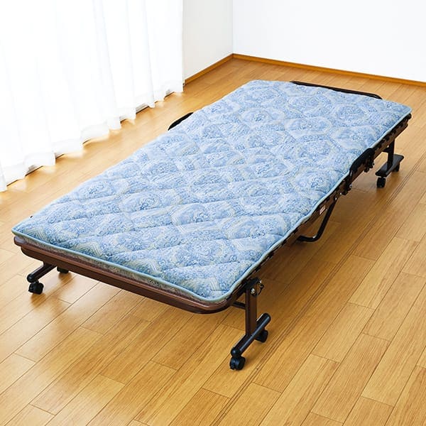 折りたたみベッド対応バランス敷き布団＜ブルー ピンク＞