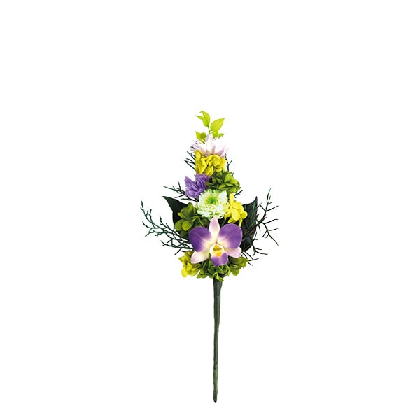 樂天商城 - お供え用プリザーブドフラワー＜花のみ/S 花のみ/M 花のみ/L 花器付/S 花器付/M 花器付/L｜蘭 柚月（ゆづき）＞