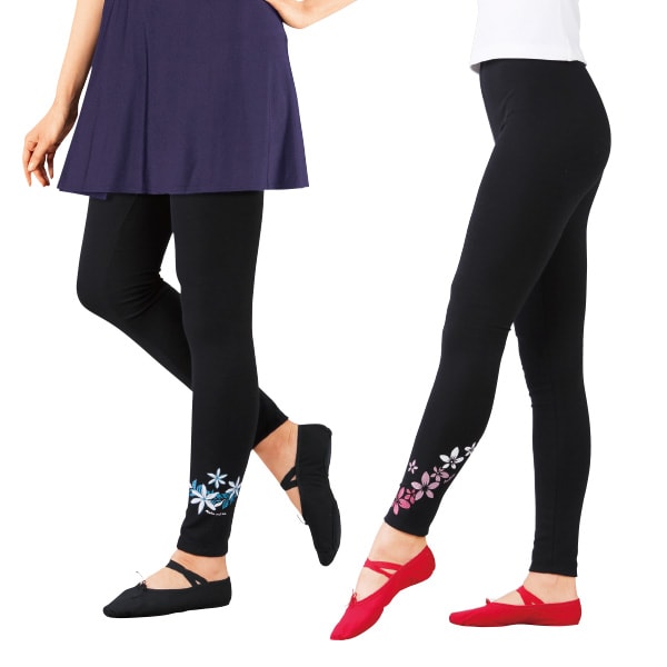 ラメプリントレギンス2色組＜M L LL＞