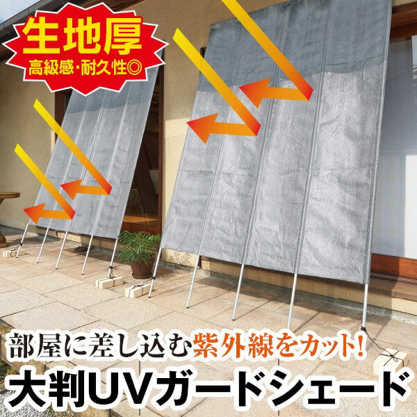 大判UVガードシェード はぴねすくらぶ（日よけ たてす サンシェード 洋風たてす 丈...