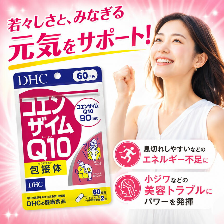 2個セット～ DHCサプリ コエンザイムCOQ10包接体 60日分【サプリ】ハードカプセル...