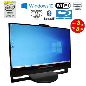 ڡš ηѥ NEC LaVie DA770/C PC-DA770CAR ֥å/å Windows10 23.8 եHD Core i7 5500U 2.40GHz 8GB HDD3TB ֥롼쥤ɥ饤 ̵LAN Bluetooth WEB 90ݾ 