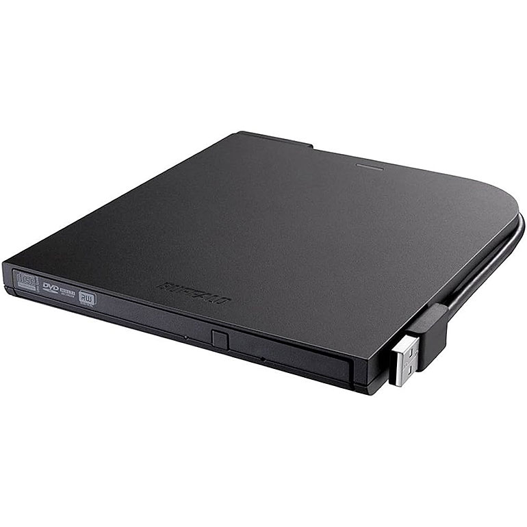 2営業日以内出荷 BUFFALO USBバスパワー 薄型 ポータブル 外付け DVDドライブ DVS ...
