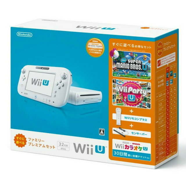 【中古】【B品】[本体][WiiU]Wii U すぐに遊べるファミリープレミアムセット(シロ/白/Shiro)(WUP-S-WAFS)(20131031)