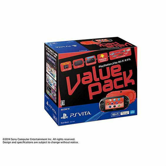 【中古】[本体][PSVita]PlayStation Vita Value Pack Wi-Fiモデル レッド/ブラック(PCHJ-10021)(20141127)