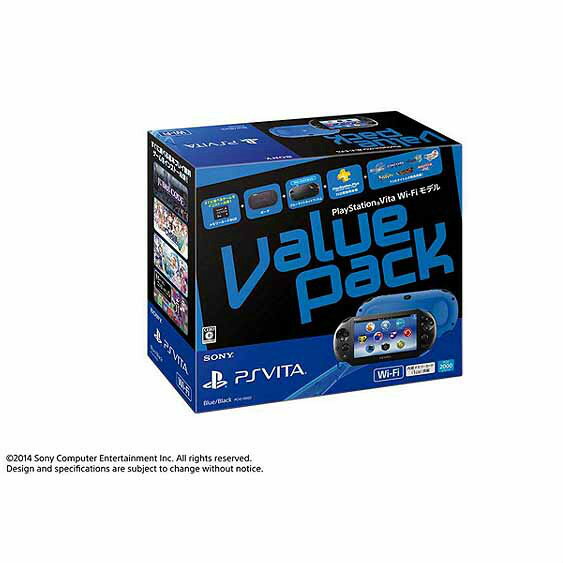 【中古】[本体][PSVita]PlayStation Vita Value Pack Wi-Fiモデル ブルー/ブラック(PCHJ-10022)(20141127)