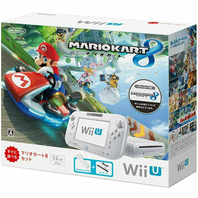 【中古】【B品】[本体][WiiU]Wii U すぐに遊べる マリオカート8 セット シロ/shiro/白(WUP-S-WAGH)(20141113)
