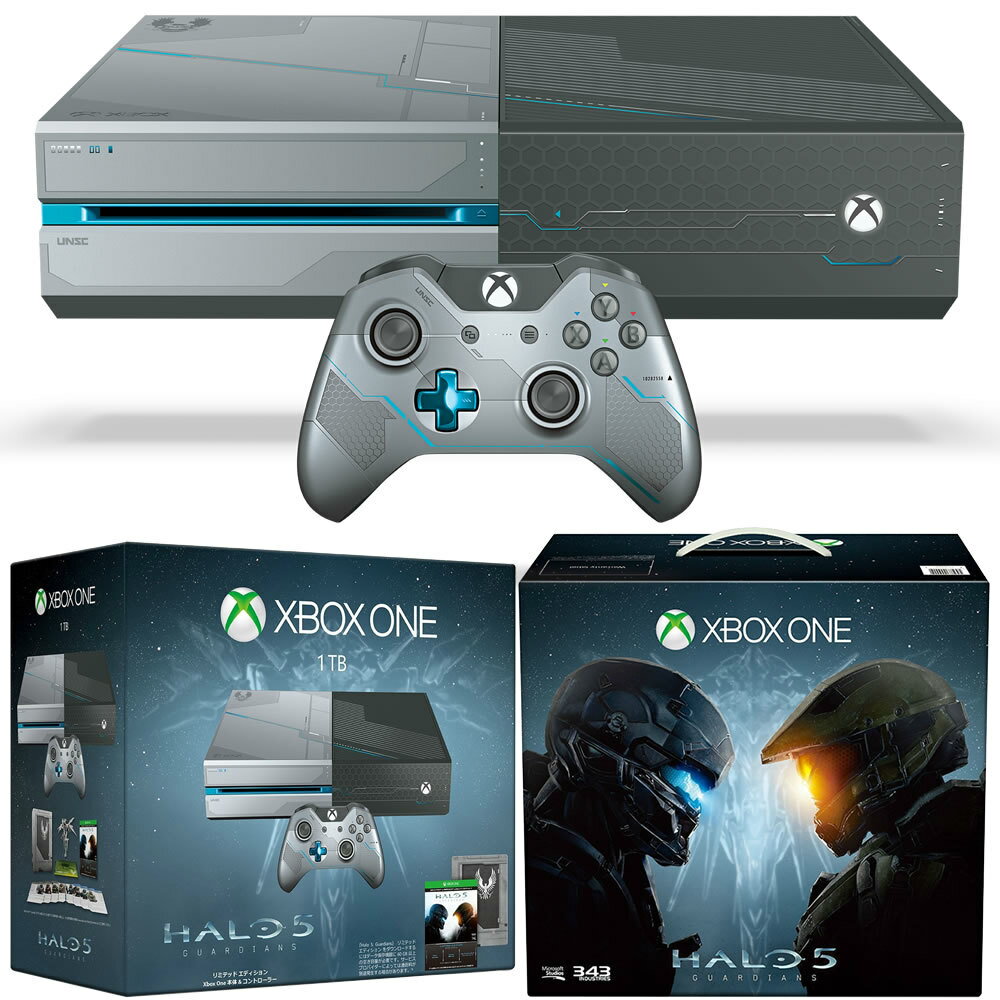 【中古】[本体][XboxOne]Xbox One 1TB Halo 5: Guardians リミテッド エディション(KF6-00016)(20151022)