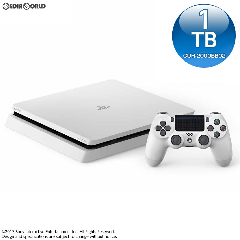 【中古】【B品】[本体][PS4]プレイステーション4 PlayStation4 1TB グレイシャー・ホワイト(CUH-2000BB02)(20170223)