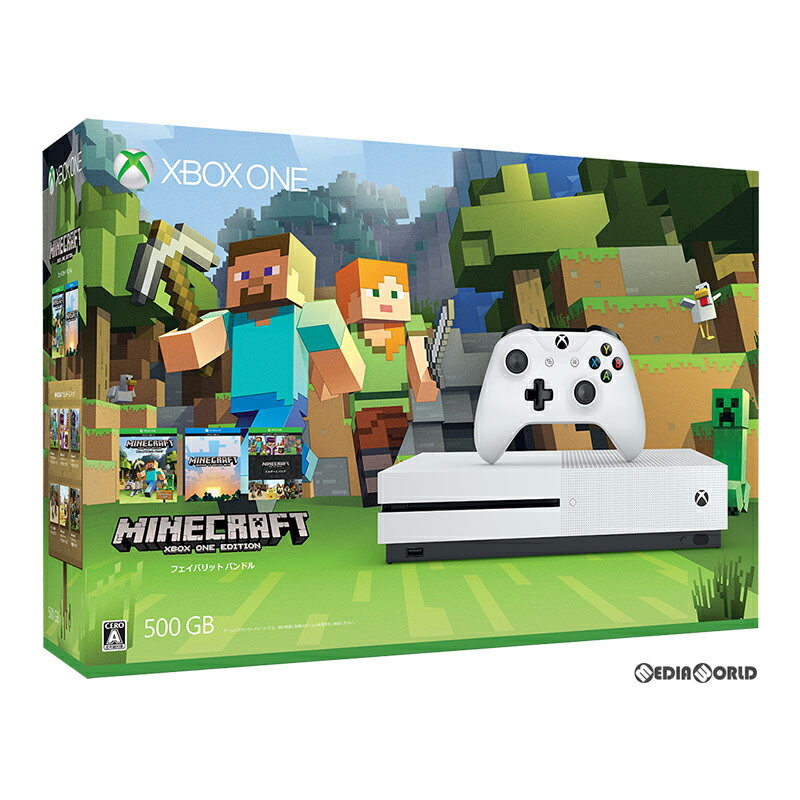 【中古】[本体][XboxOne]Xbox One S 500GB Minecraft 同梱版(ZQ9-00068)(20170126)