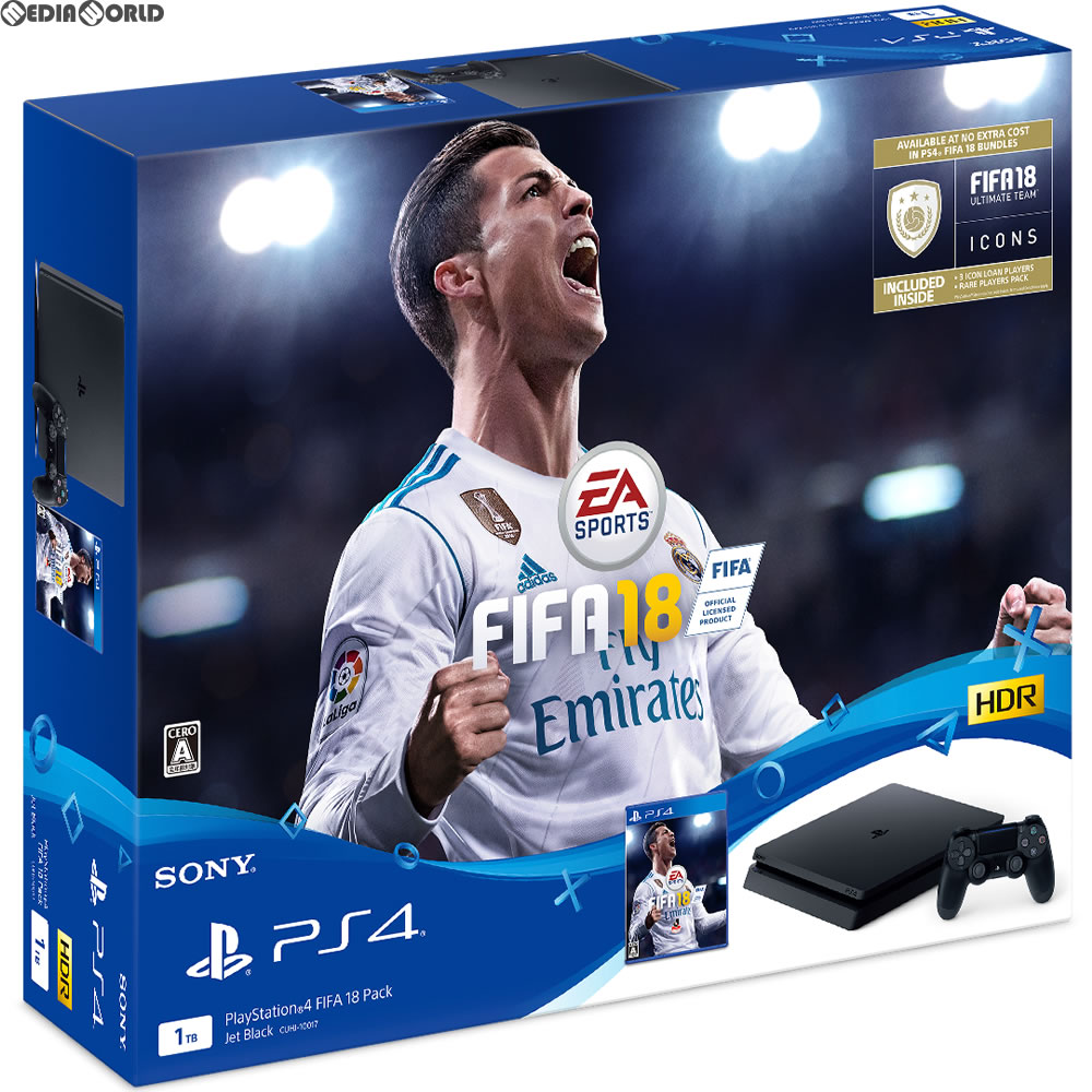 【中古】【B品】[本体][PS4]プレイステーション4 PlayStation4 FIFA 18 Pack (1TB) (CUHJ-10017)(20170929)