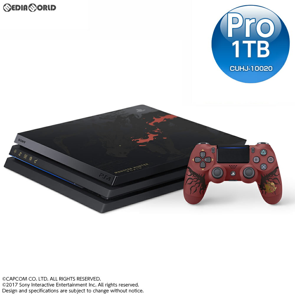 【中古】[本体][PS4]プレイステーション4 プロ PlayStation4 Pro MONSTER HUNTER: WORLD LIOLAEUS EDITION(モンスターハンター:ワールド リオレウスエディション)(CUHJ-10020)(20171207)