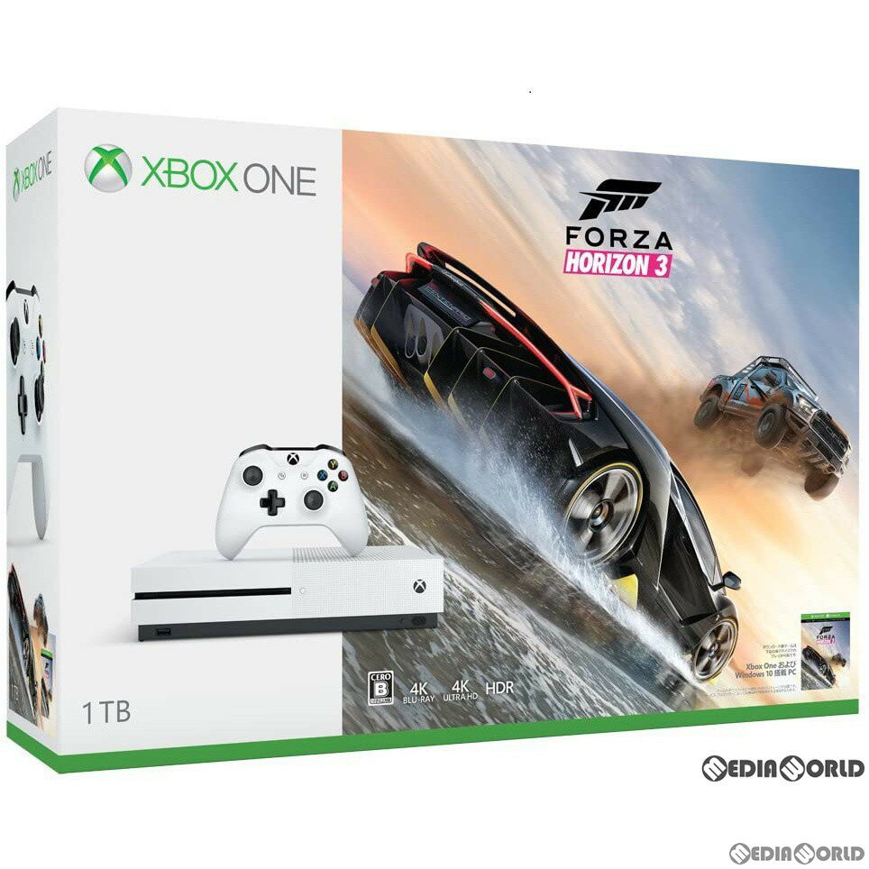 【中古】【B品】[本体][XboxOne](本体単品)Xbox One S 1TB(Forza Horizon 3(フォルツァホライゾン3) 同梱版)(234-00120)(20170223)
