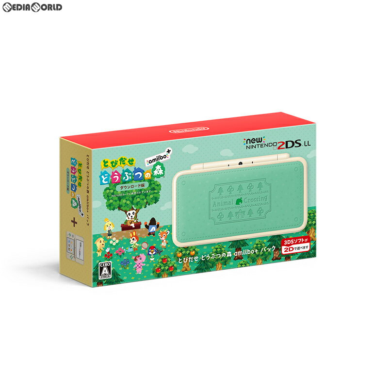 【中古】[本体][3DS]Newニンテンドー2DS LL とびだせ どうぶつの森 amiibo+パック(JAN-S-WADF)(20180719)