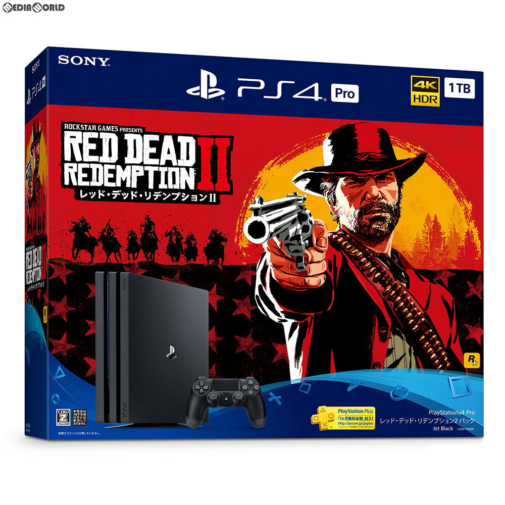 【新品即納】[本体][PS4]プレイステーション4 プロ PlayStation4 Pro レッド・デッド・リデンプション2 パック 1TB(CUHJ-10028)(20181026)