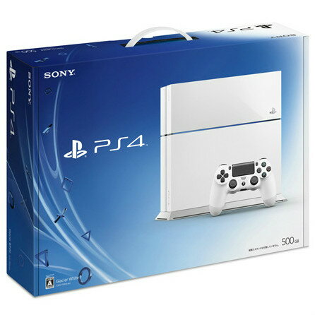 【中古】[本体][PS4]プレイステーション4 PlayStation4 HDD500GB グレイシャー・ホワイト(CUH-1100AB02)(20141009)