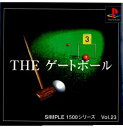 【中古】【表紙説明書なし】 PS SIMPLE1500シリーズ Vol.23 THE ゲートボール(19991209)