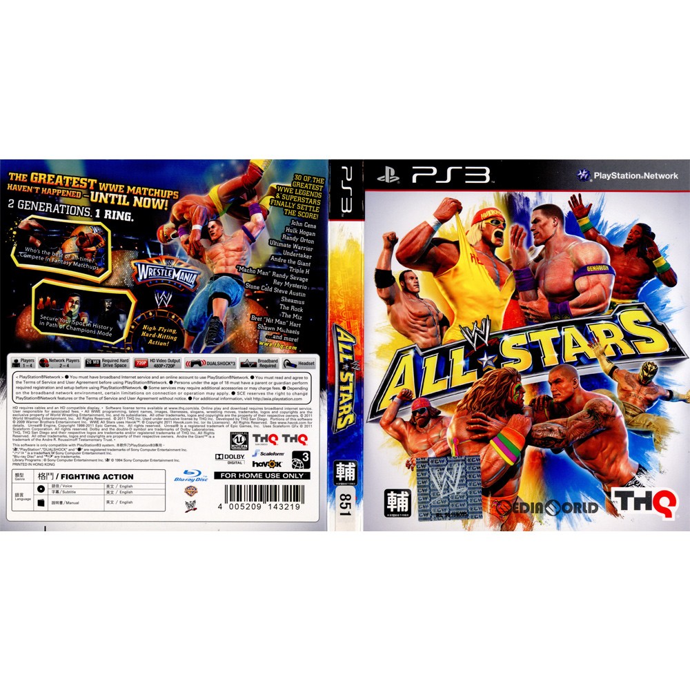 【中古】[PS3]WWE All Stars(オールスターズ)(アジア版)(BLAS-50327)(20110329)