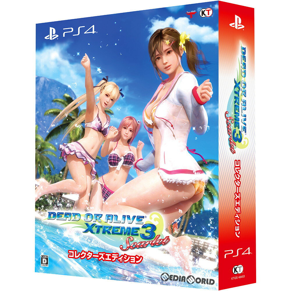 【新品即納】[PS4]初回特典付(禁断の水着DLシリアル) DEAD OR ALIVE Xtreme 3 Scarlet(デッド オア アライブ エクストリーム 3 スカーレット) コレクターズエディション(限定版)(20190320)