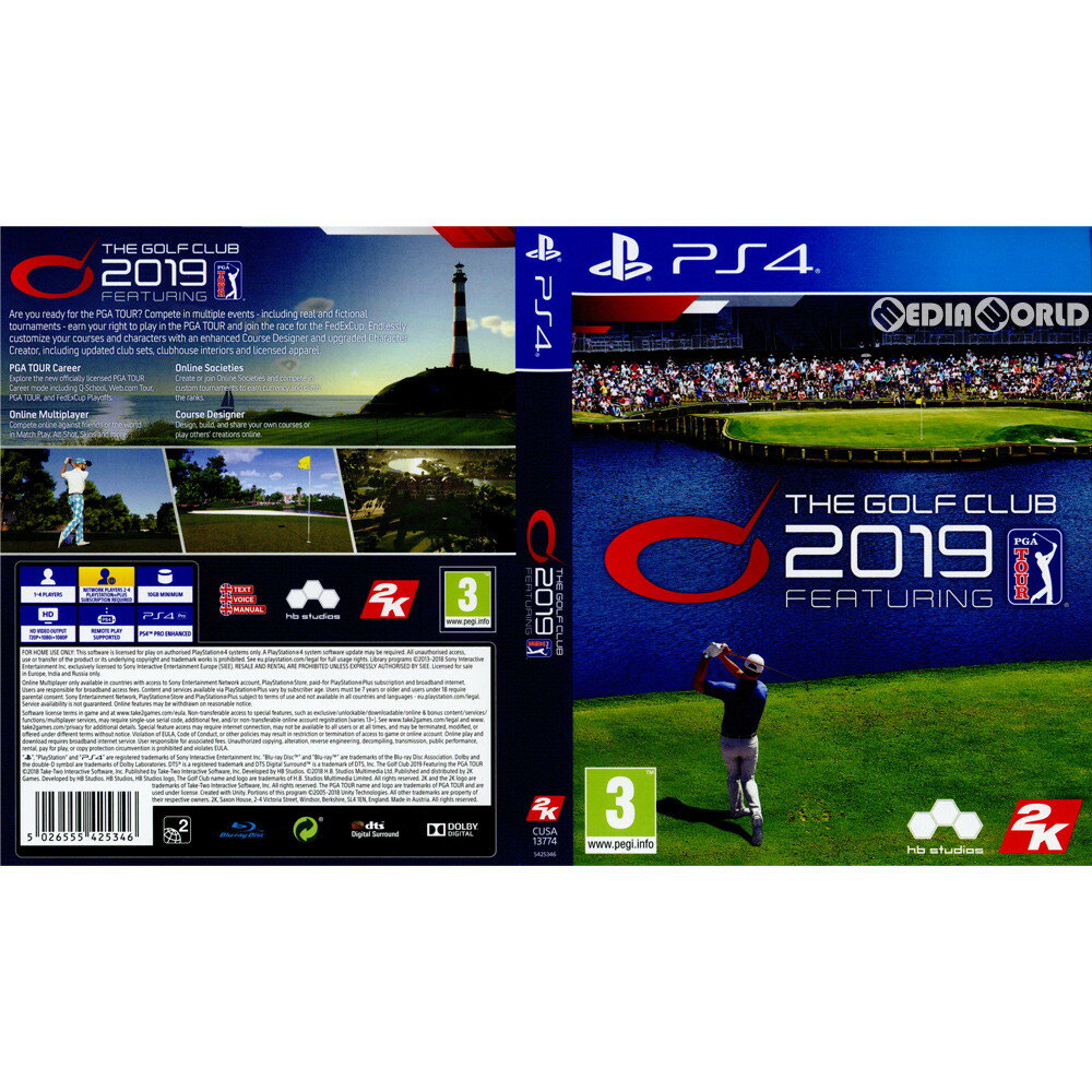 【中古】[PS4]The Golf Club 2019(ザゴルフクラブ2019) featuring PGA TOUR(EU版)(CUSA-13774)(20181116)