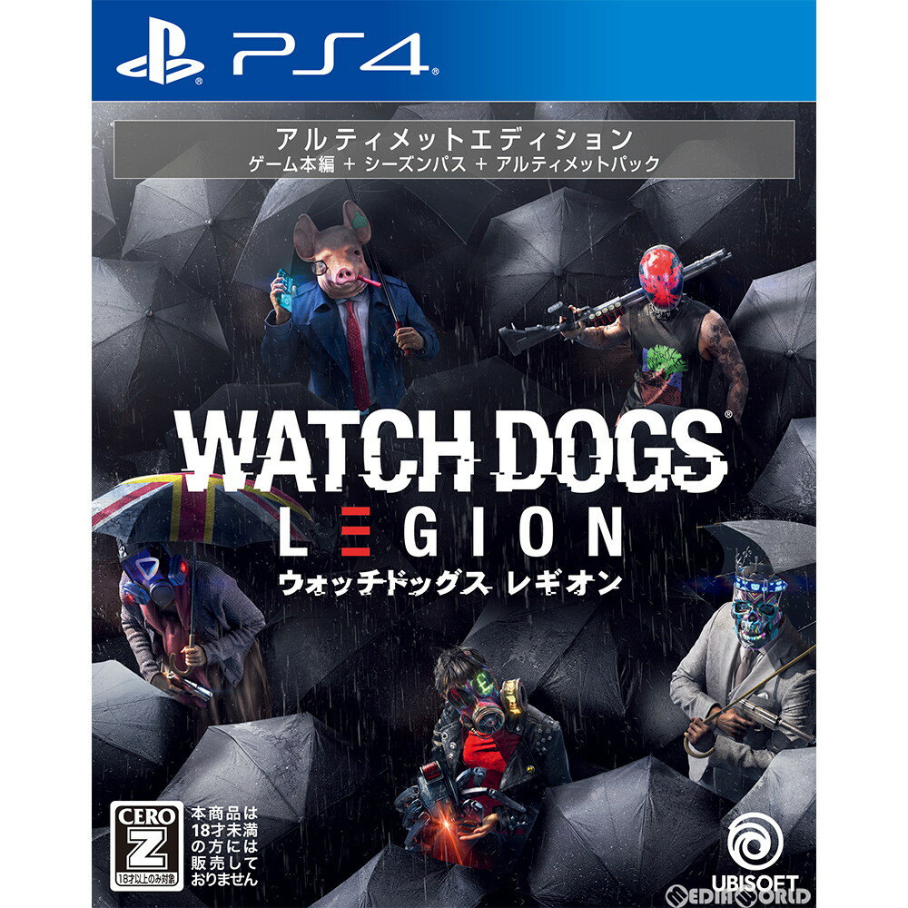 【新品即納】[PS4]初回特典付(ゴールデンキングパックDLコード) ウォッチドッグス レギオン(Watch Dogs: Legion) アルティメットエディション(限定版)(20201029)