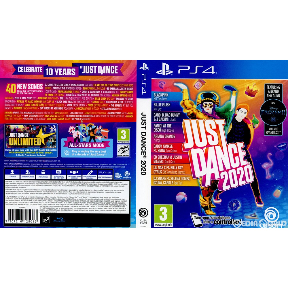 【中古】[PS4]Just Dance 2020(ジャストダンス2020)(EU版)(CUSA-15669)(20191105)