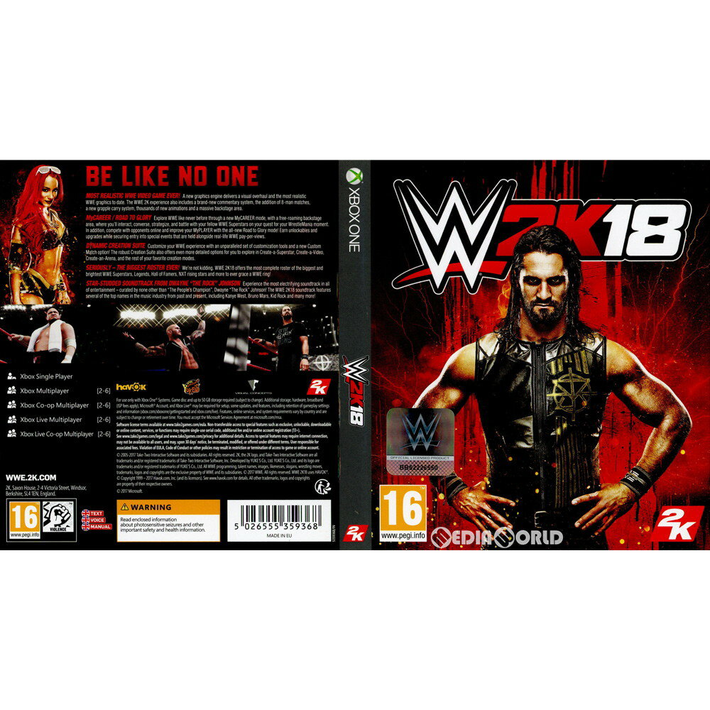 【中古】[XboxOne]WWE 2K18(EU版)(5359368)(20171017)