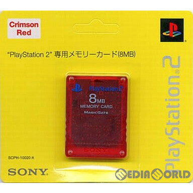【中古】[ACC][PS2]PlayStation2専用 メモリーカード8MB クリムゾン・レッド SCE(SCPH-10020R)(20020627)