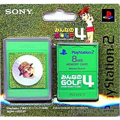 【中古】[ACC][PS2]PlayStation2専用 メモリーカード(8MB) プレミアムシリーズ みんなのGOLF4 SCE(SCPH-10020KP)(20031127)