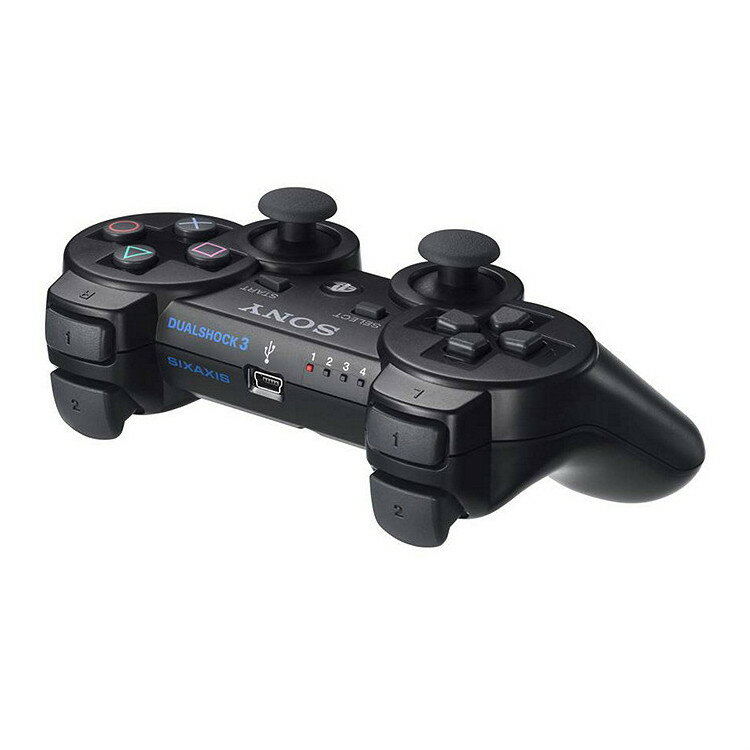 【中古】[ACC][PS3]ワイヤレスコントローラー　(DUALSHOCK3)　デュアルショック3　ブラック　SCE(CECH-ZC2J)(20071111)【...