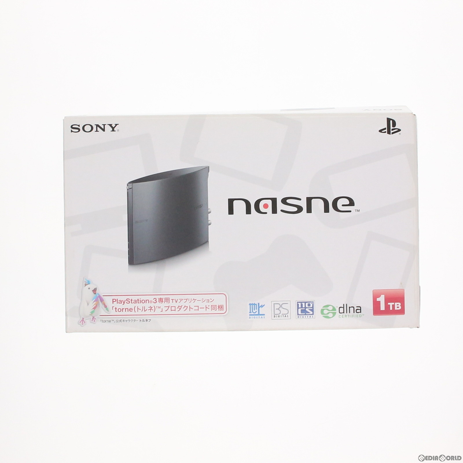 【新品即納】[OPT]PS3用ネットワークレコーダー&メディアストレージ nasne(ナスネ) 1TBモデル(CECH-ZNR2J)(20131010)