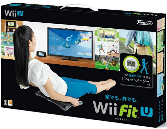 【新品即納】[WiiU]Wii Fit U バランスWiiボード (クロ) + フィットメーター セット(WUP-W-ASTJ)(20140201)