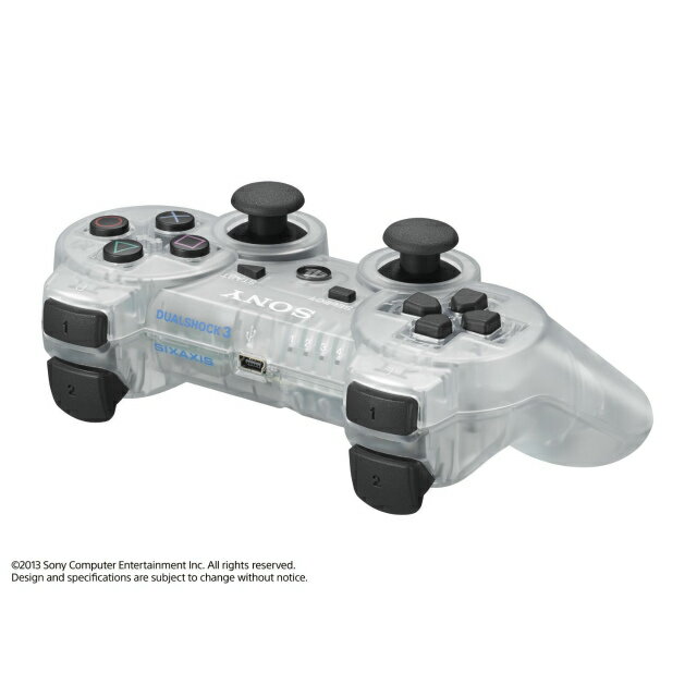 【中古】[ACC][PS3]ワイヤレスコントローラ　DUALSHOCK3(デュアルショック3)　クリスタル　SCE(CECH-ZC2JCY)(20131219)...