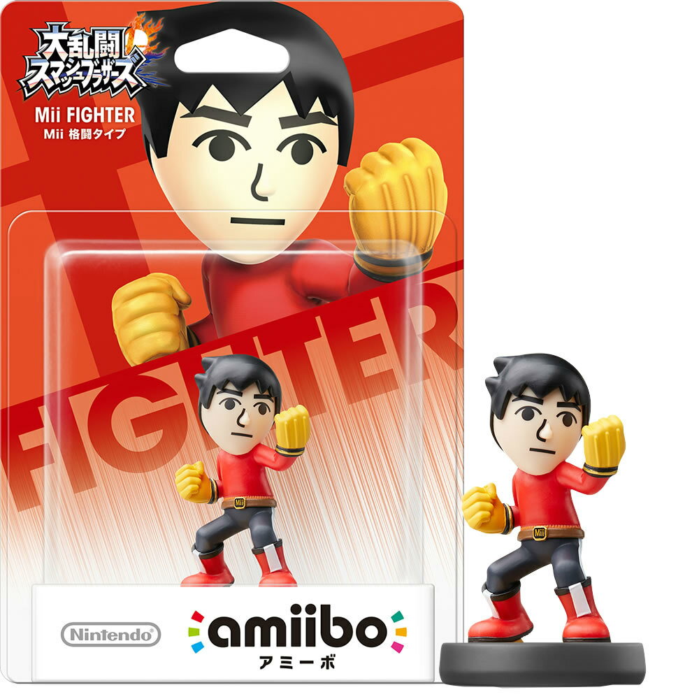 【中古】[ACC][WiiU]amiibo(アミーボ) Mii 格闘タイプ(大乱闘スマッシュブラザーズシリーズ) 任天堂(NVL-C-AABK)(20150910)